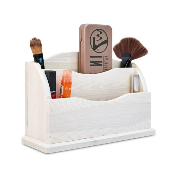 Cutie de instrumente din lemn 27x8x16,5 cm, alb