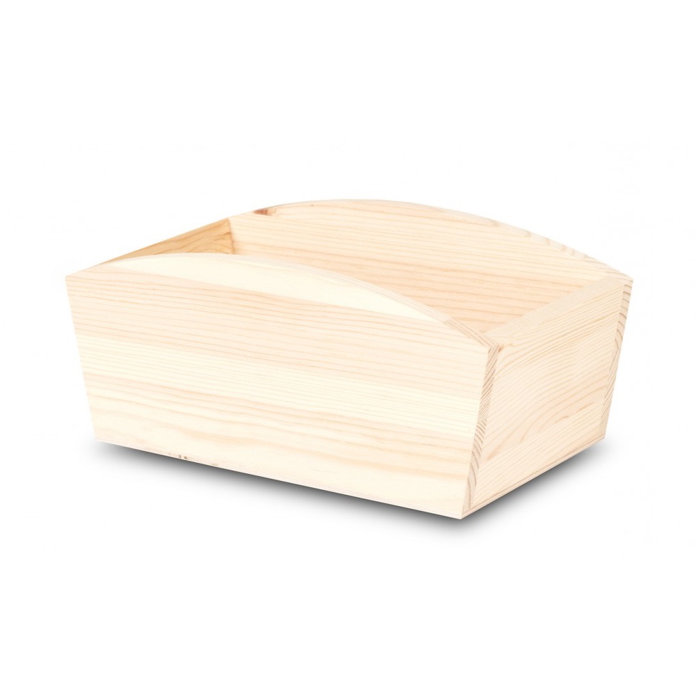 Cutie din lemn impachetare cadouri, Ghiveci din lemn, 28x16x12 cm, natural