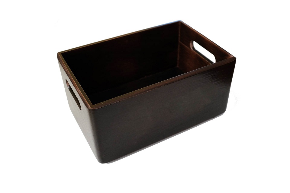 Cutie pentru depozitare, ladita din lemn, 30x20x13.5 cm, maro