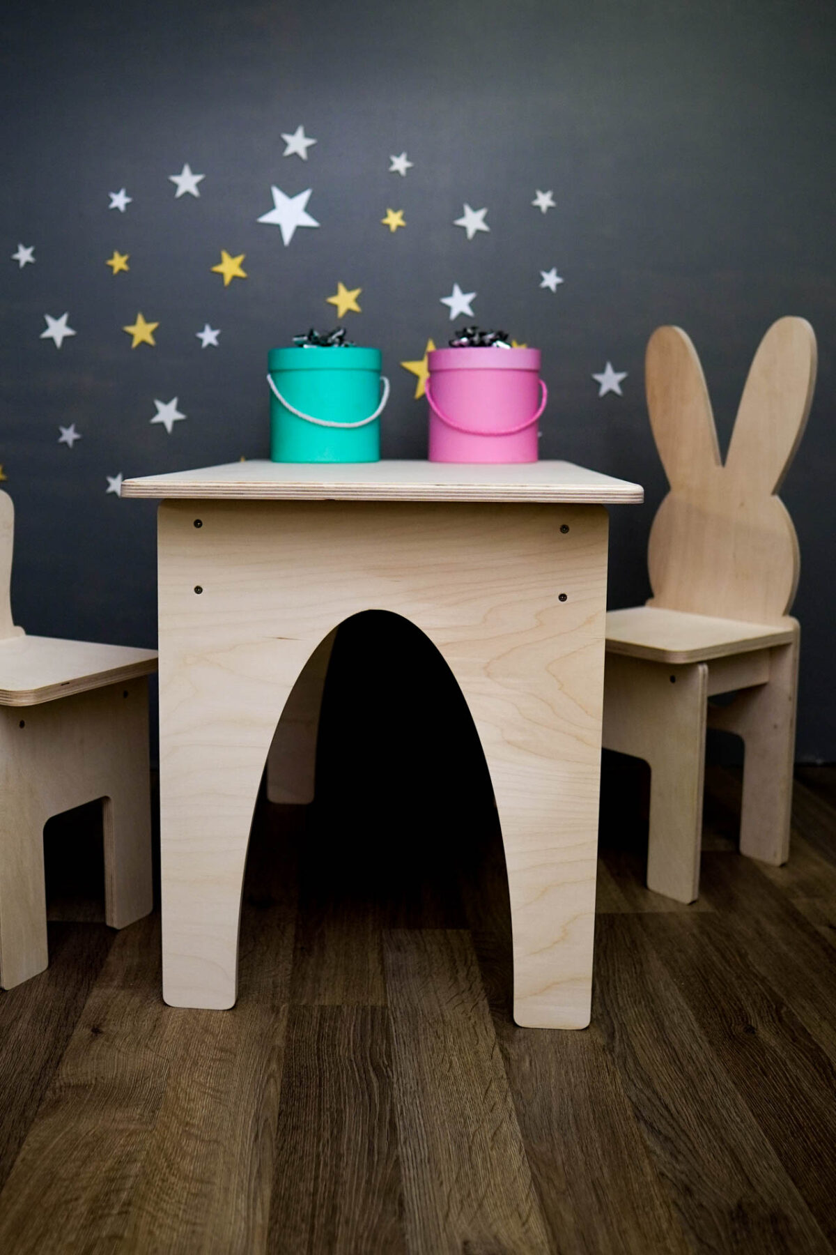 set masa si scaun din lemn pentru copii - www.luxeco.ro