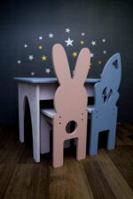 set masa si scaun din lemn pentru copii - www.luxeco.ro